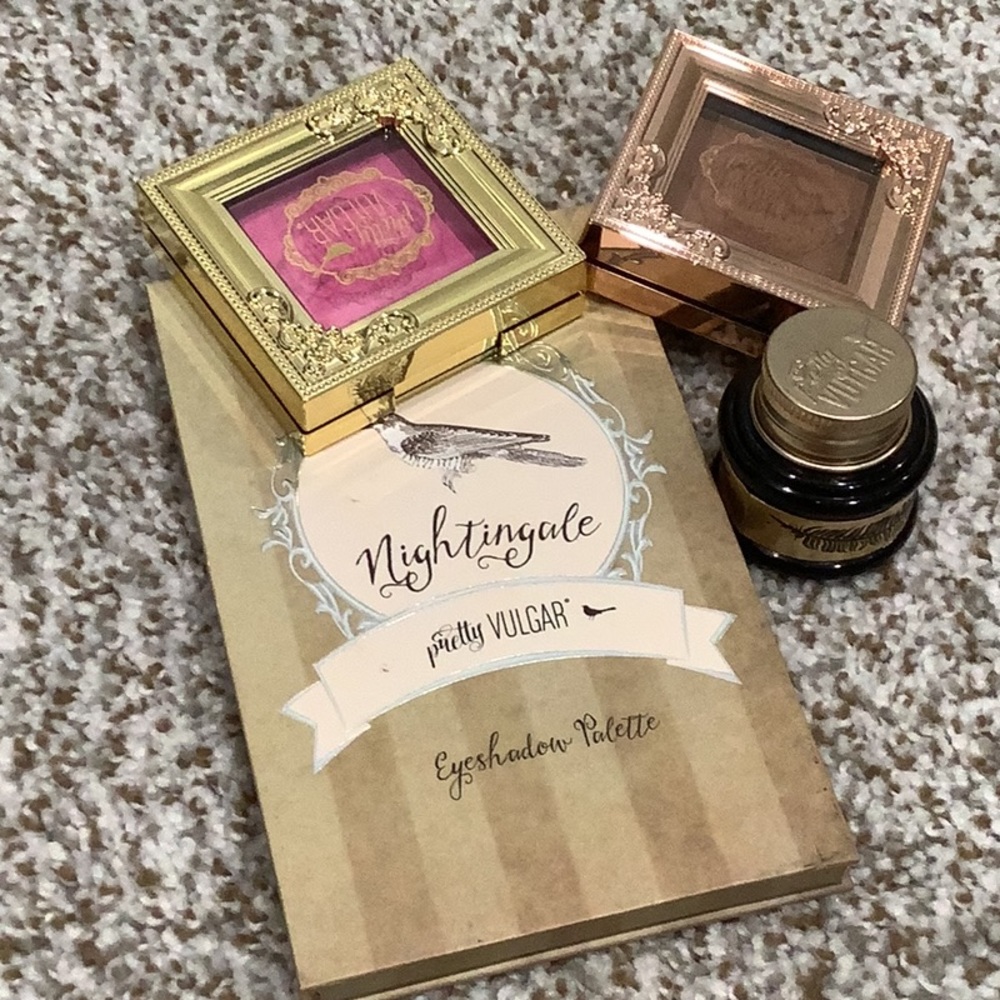 Pretty Vulgar Bundle: Nightingale Eyeshadow, Bronzer, Blush, Gel Eyeliner— NEW
